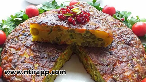 طرز تهیه کوکو لوبیا سبز