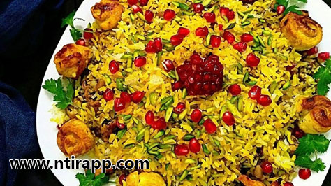 طرز تهیه انار پلو